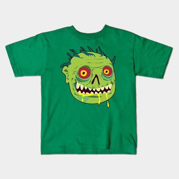 🧟 Undead Zombie – Scary Man-Eating Creature of the Night Kids T-Shirt by Pixoplanet